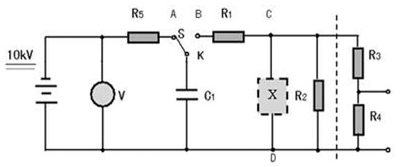 浪涌發(fā)生器的試驗(yàn)電路圖