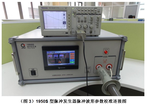 1950S 型脈沖發生器脈沖波形參數校準連接圖